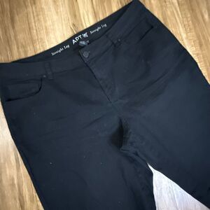 Apt. 9 Straight Leg Twill Jeans Curvy Fit Size 16
